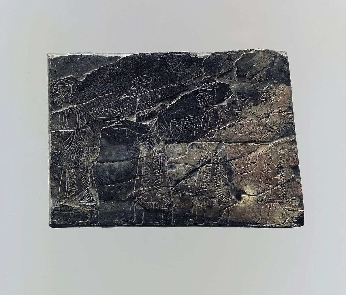 Plaque with tribute bearers — Unknown