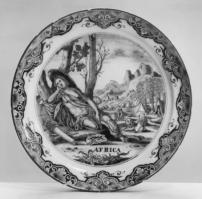 Africa (part of a set of four) — Cornelis van Daten the Younger|Dirck Barendsz.