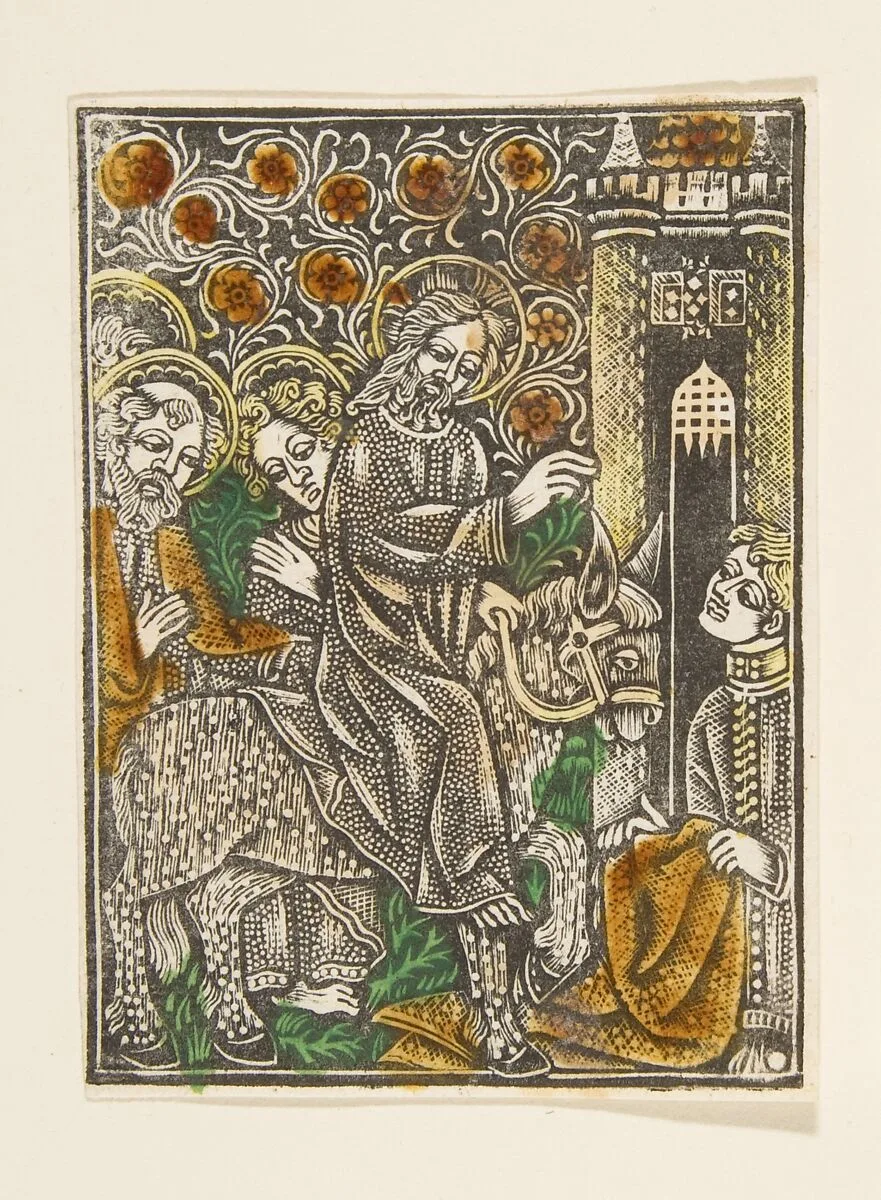 Christ's Entry into Jerusalem — Anonymous, German, 15th century