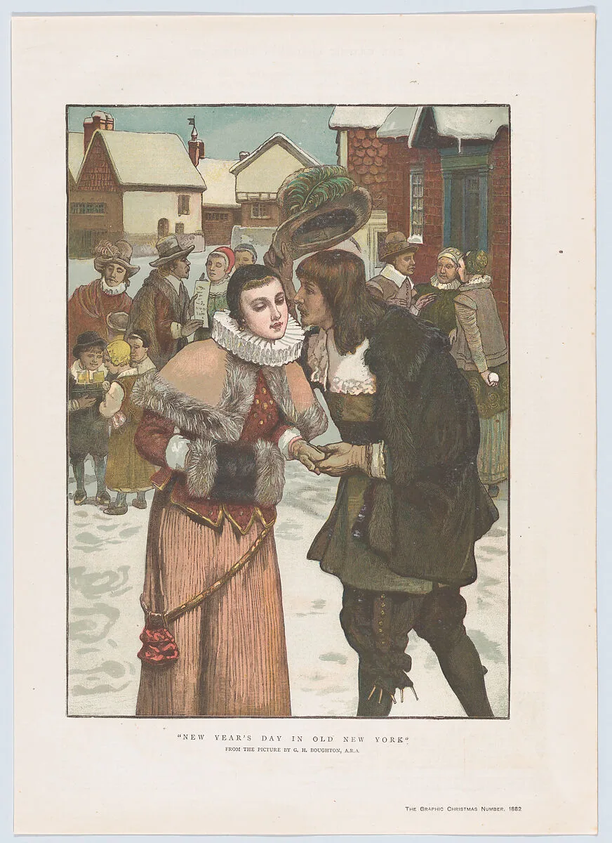 New Year's Day in Old New York, from "The Graphic" Christmas Number — George Henry Boughton