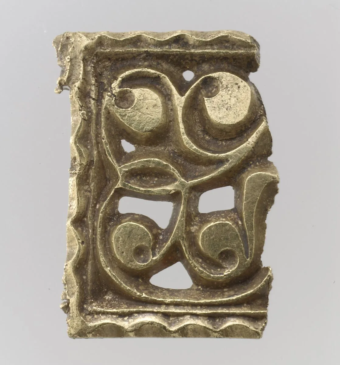 Fragment of a Gold Attachment Plate for a Buckle — Unknown