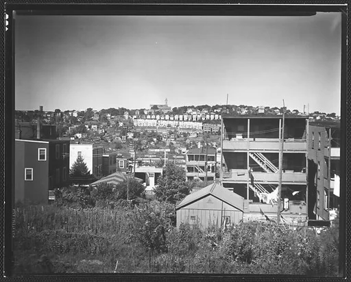 [View of Houses on Hillside from Garden Street, Yonkers, New York]