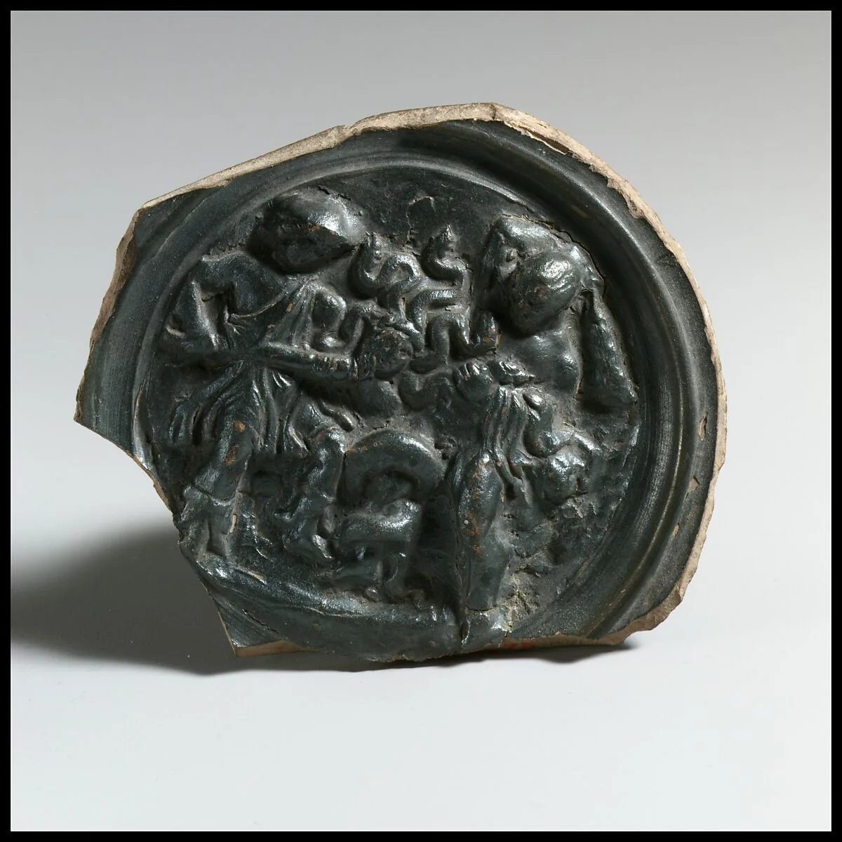Terracotta tondo from a phiale (libation bowl) — Unknown