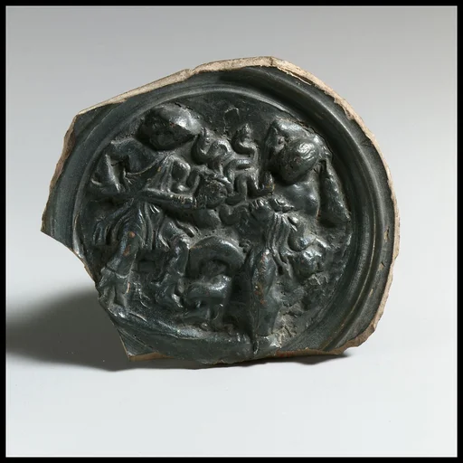 Terracotta tondo from a phiale (libation bowl)