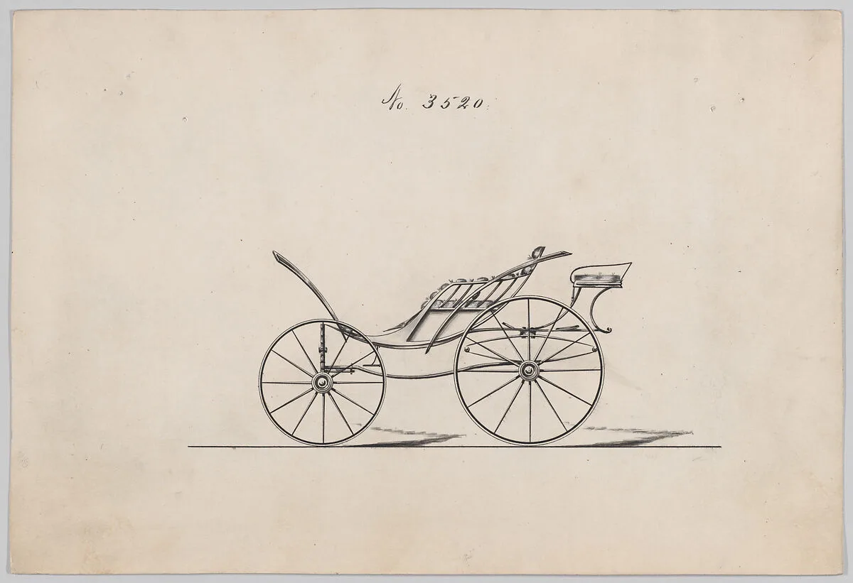 Design for Pony Phaeton, no. 3520 — Brewster & Co.