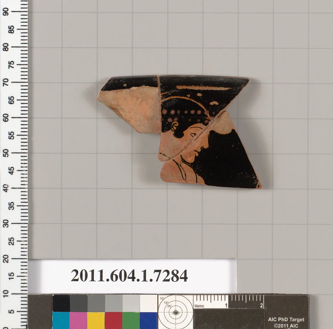 Terracotta rim fragment of a kylix (drinking cup) — Unknown