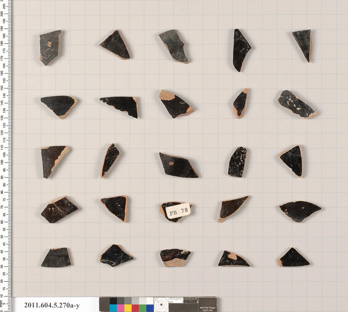 Terracotta fragments of kylikes (drinking cups) — Unknown