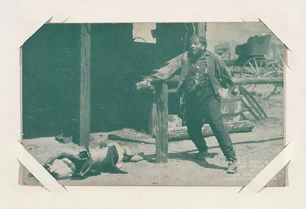 Wallace Beery in "The Pony Express" from Western Stars or Scenes Exhibit Cards series (W412) — Unknown