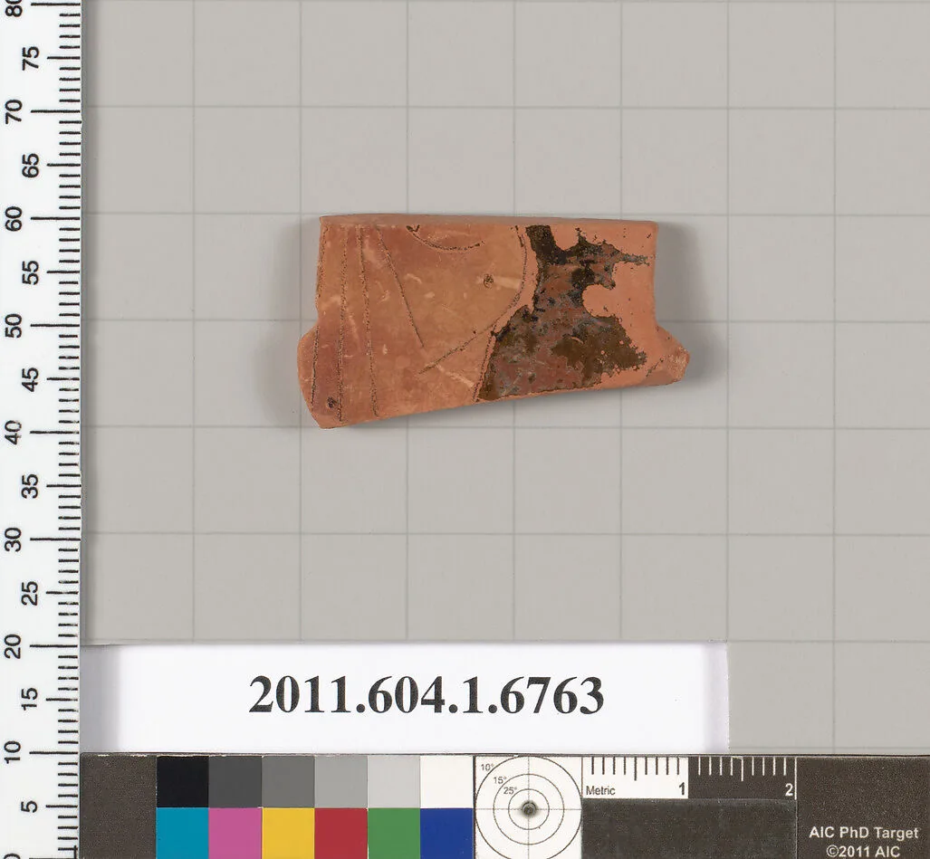 Terracotta fragment of a kylix (drinking cup) — Unknown