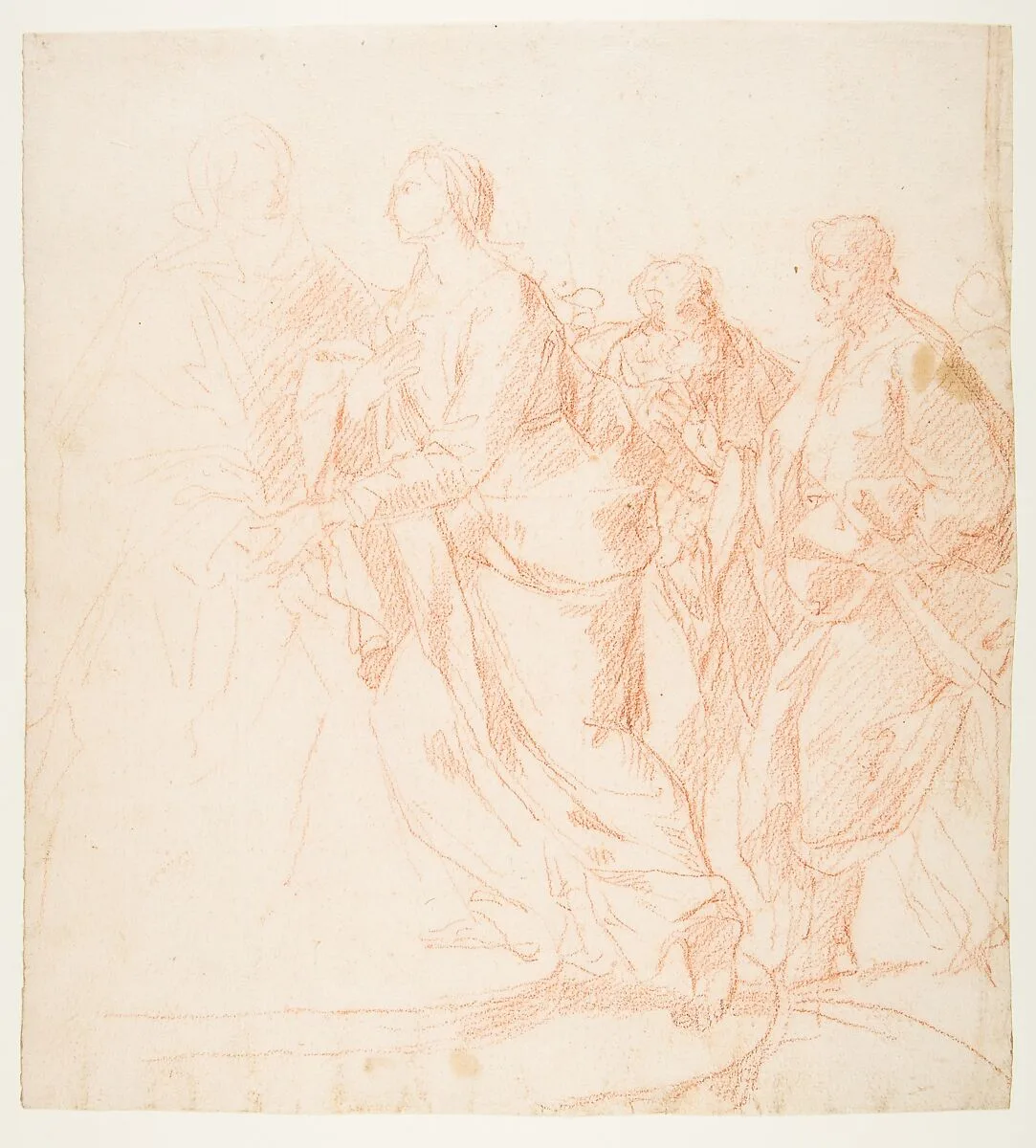 The Visitation of Our Lady (Luke 1:39-56)(recto); Zachariah (verso) — Giacomo Zoboli