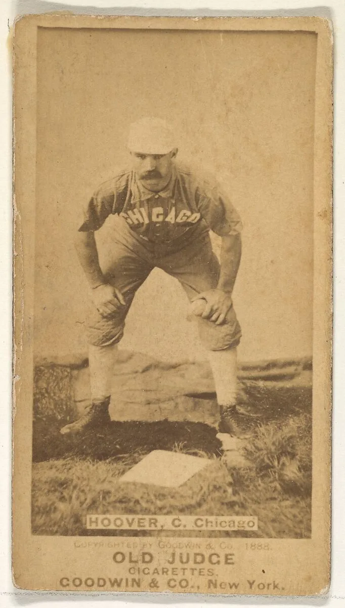 C.E. Hoover, Catcher, Chicago, from the Old Judge series (N172) for Old Judge Cigarettes — Goodwin & Company
