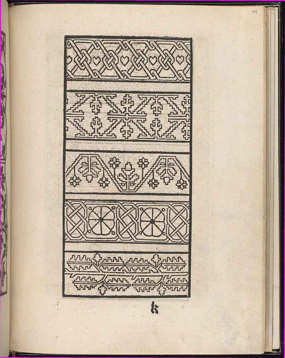Page from Ein new kunstlich Modelbuch...(Page 44r) — Peter Quentel