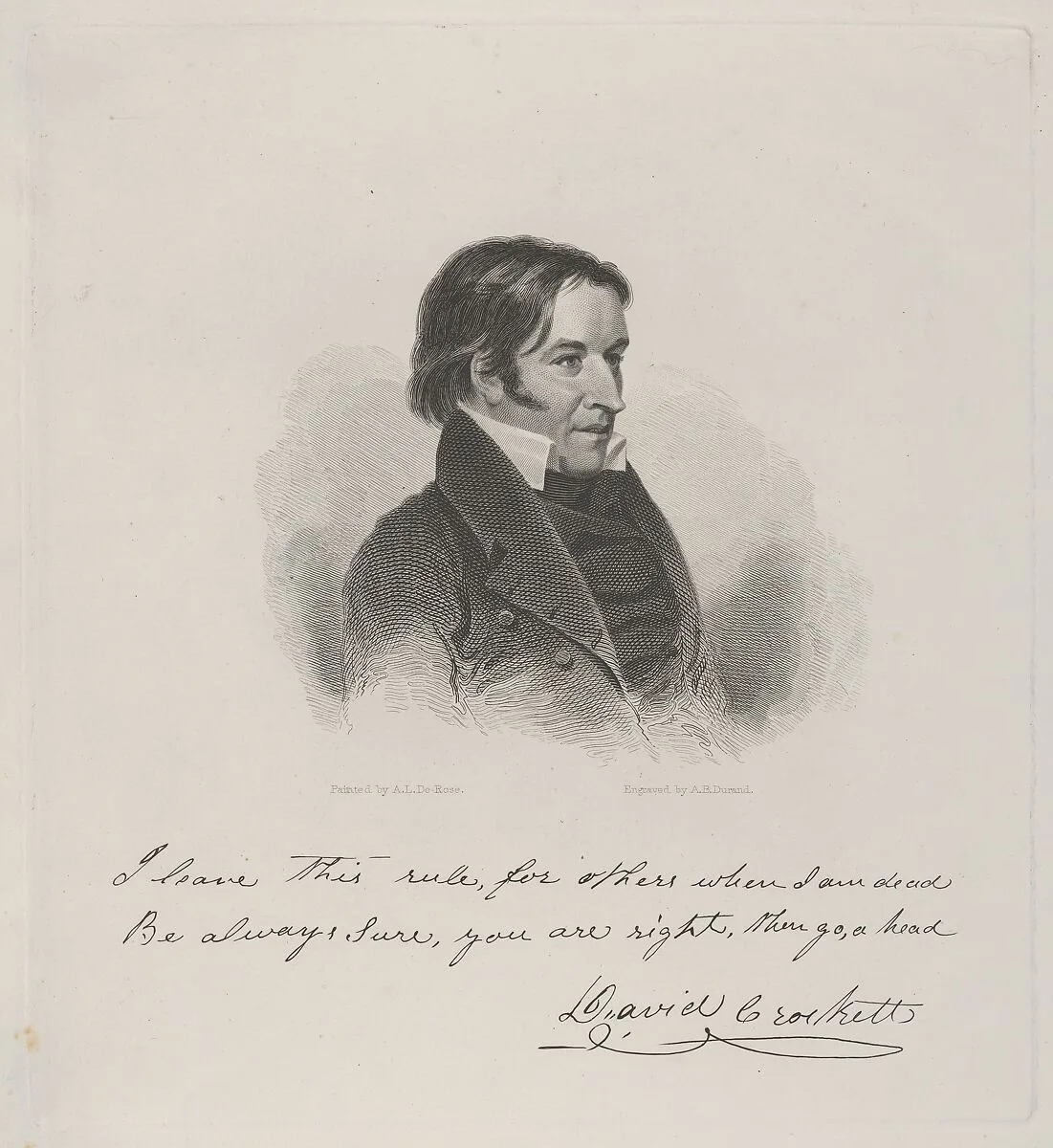 David Crockett — Asher Brown Durand|Anthony Lewis De Rose|David Crockett