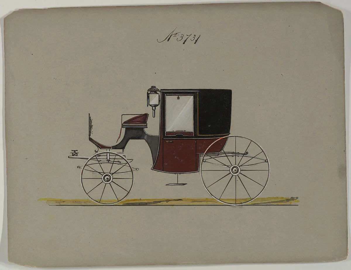 Design for Brougham, no. 3731 — Brewster & Co.