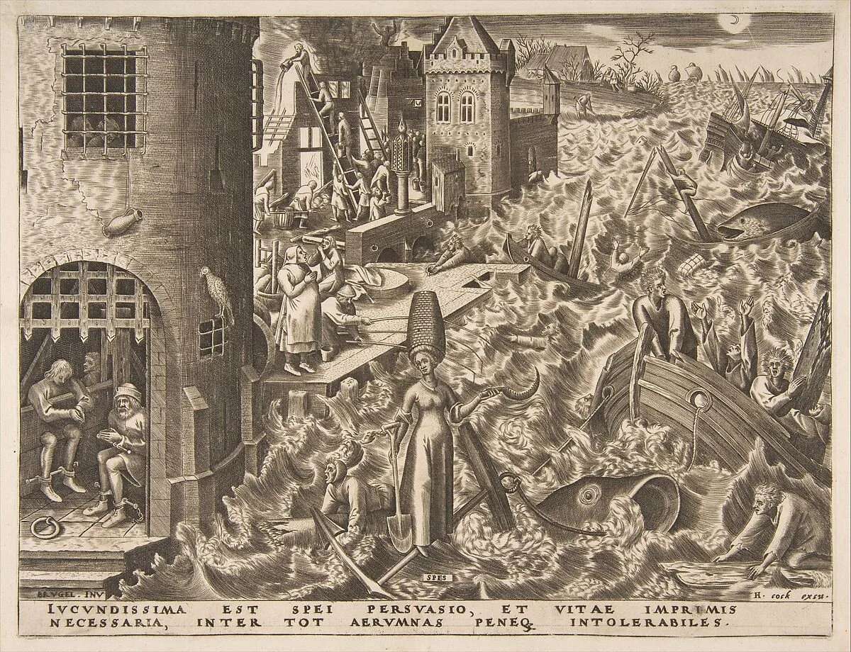 Hope (Spes) from the series The Virtues — Pieter Bruegel the Elder|Hieronymus Cock|Philips Galle