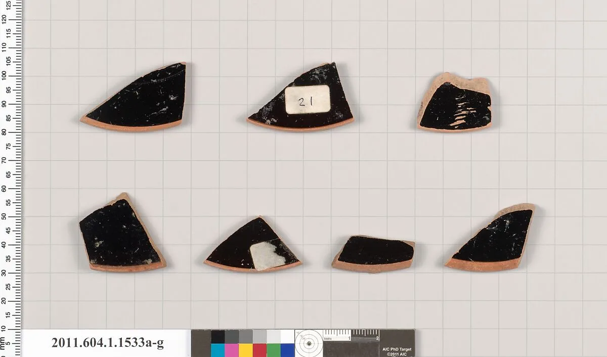 Terracotta fragments of kylikes (drinking cups) — Unknown