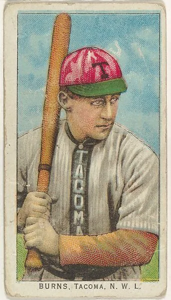 Burns, Tacoma, Northwestern League, from the "Obak Baseball Players" set (T212), issued by the American Tobacco Company to promote Obak Mouthpiece Cigarettes — American Tobacco Company