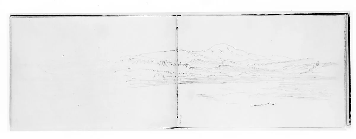 Hills and Mountains (from Sketchbook X) — William Trost Richards