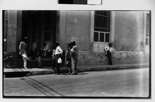 [Men Standing on Street Corner, Havana]