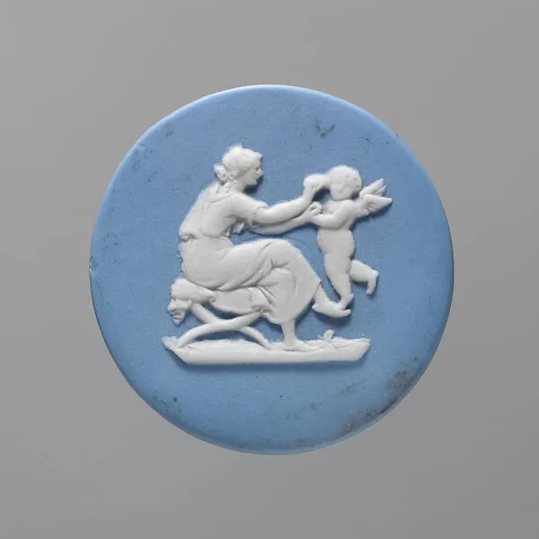 Seated woman washing face of putto — Josiah Wedgwood and Sons