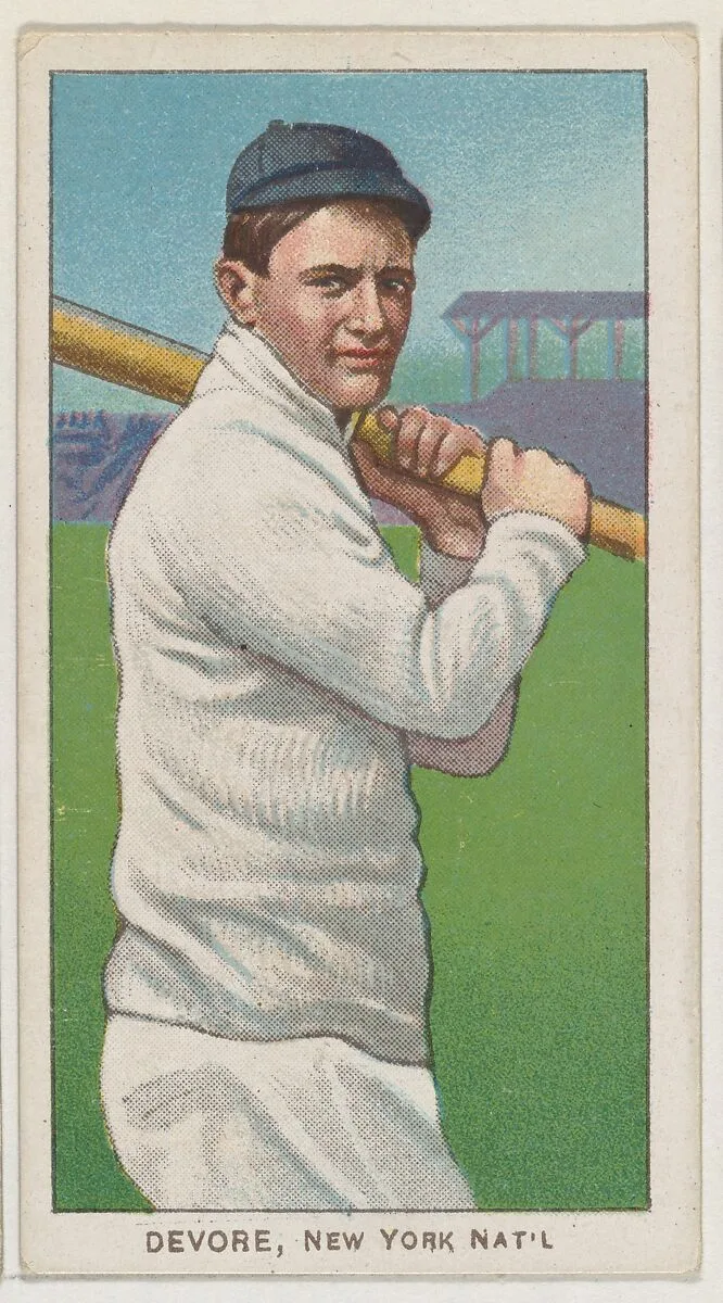 Devore, New York, National League, from the White Border series (T206) for the American Tobacco Company — American Tobacco Company
