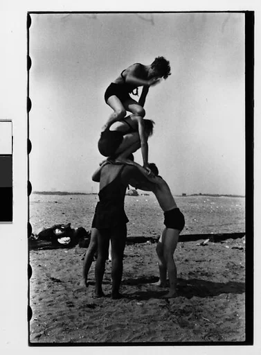 [Two 35mm Film Frames: Coney Island?, New York]