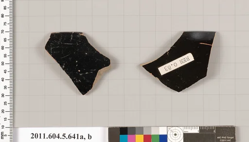 Terracotta rim fragments of kylikes (drinking cups)