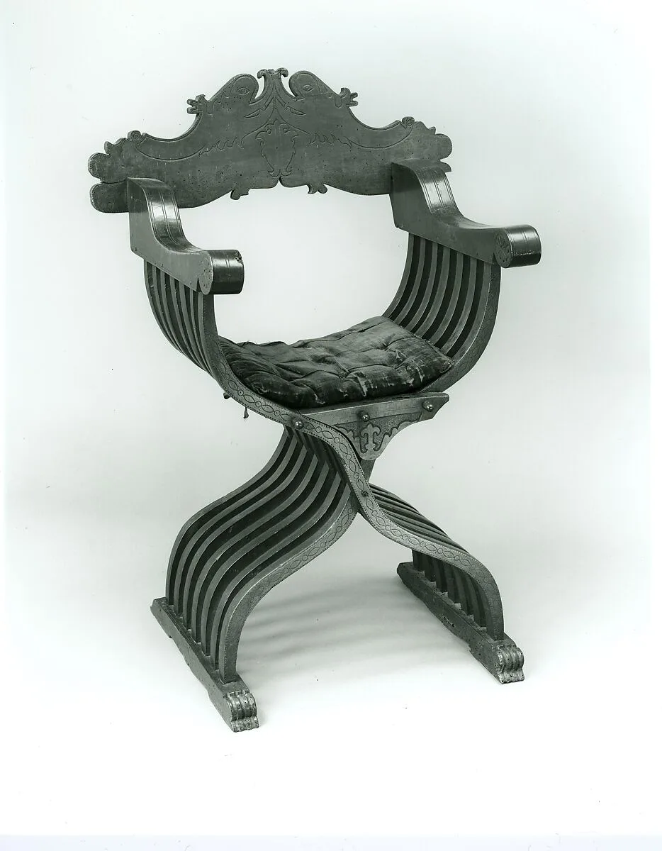 Folding armchair (sedia a Savonarola) — Unknown