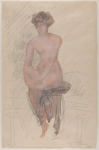 Seated female nude