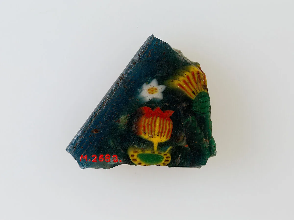 Floral plaque — Unknown