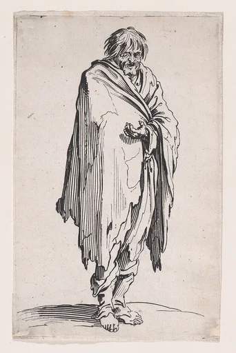 Le Mendiant a la Tête Découverte et aux Pieds Nuds (The Beggar with the Uncovered Head and Bare Feet), from Les Gueux suite appelée aussi Les Mendiants, Les Baroni, ou Les Barons (The Beggars, also called the Barons)