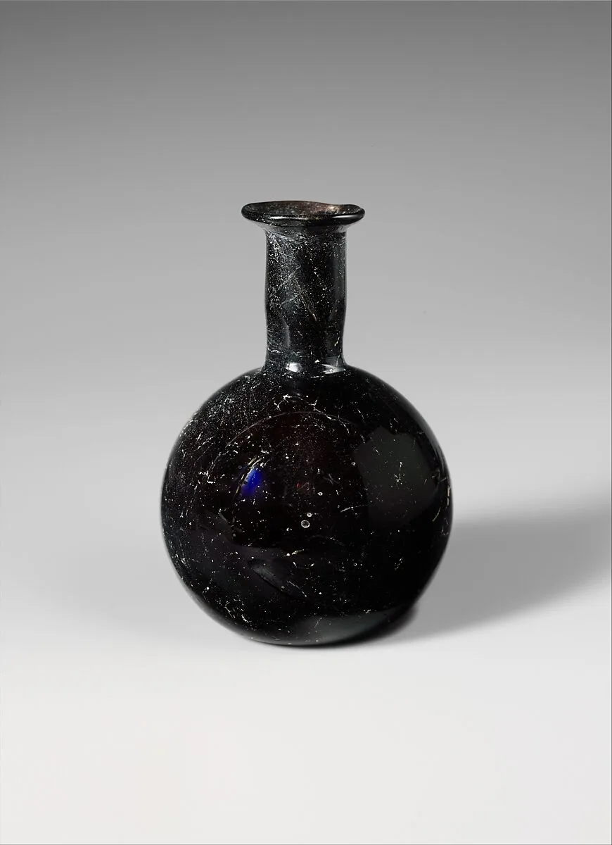 Glass perfume bottle — Unknown