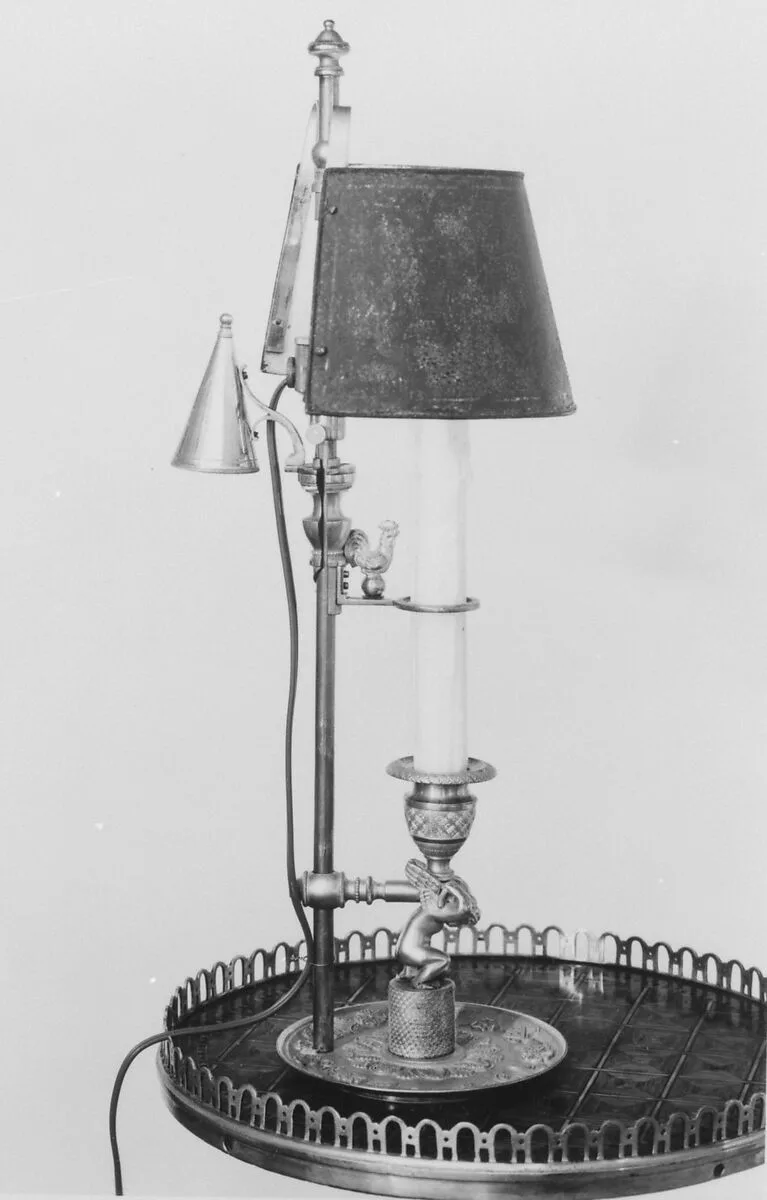 Candlestick with shade (flambeau à écran) — Unknown