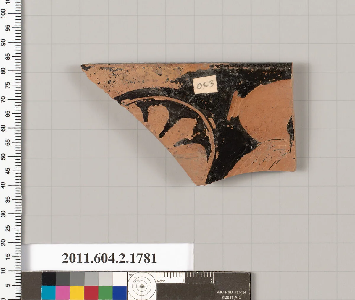 Terracotta rim fragment of a skyphos (deep drinking cup) — Unknown