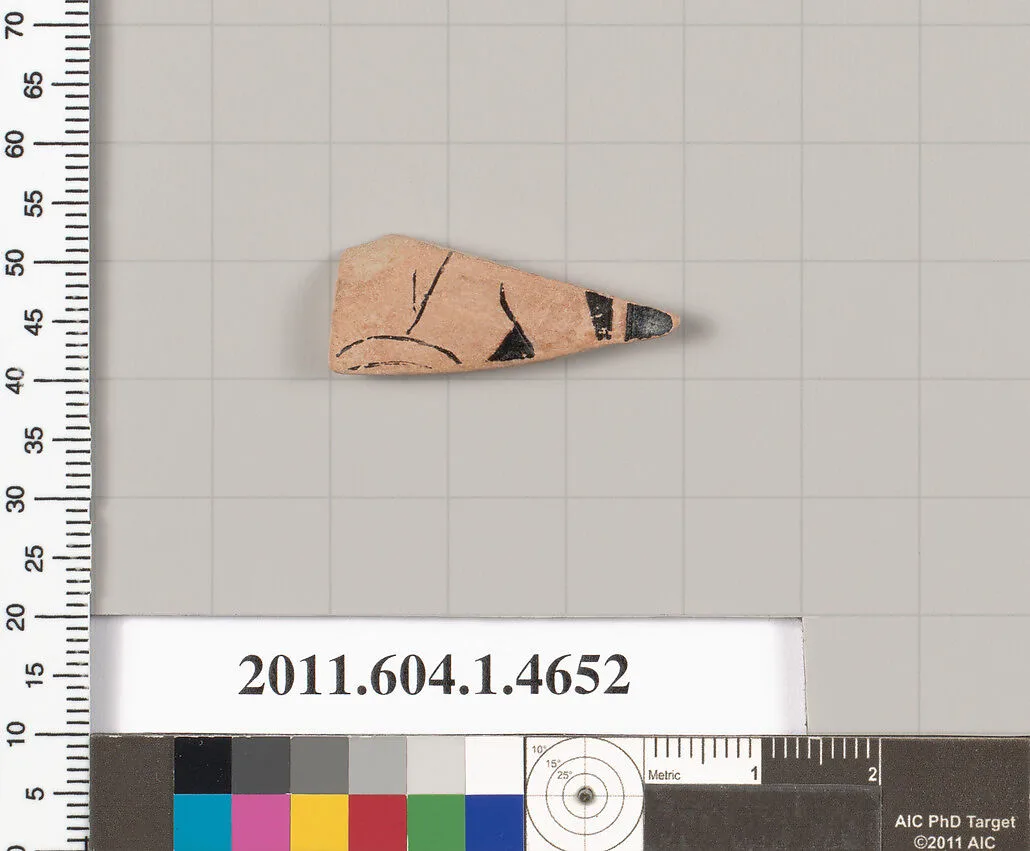 Terracotta fragment of a kylix (drinking cup) — Unknown