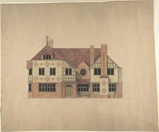 Orange Brick, Half-timbered house