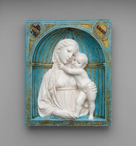 Virgin and Child in a niche