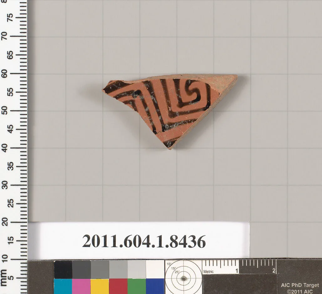 Terracotta fragment of a kylix (drinking cup) — Unknown