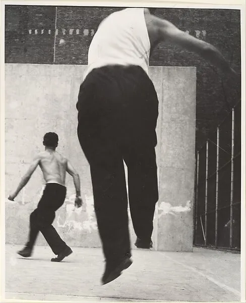 Handball Players, Lower East Side, NY — Leon Levinstein