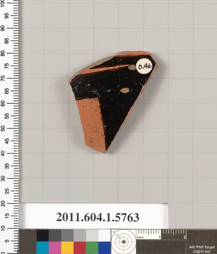 Terracotta fragment of a kylix: eye-cup (drinking cup)