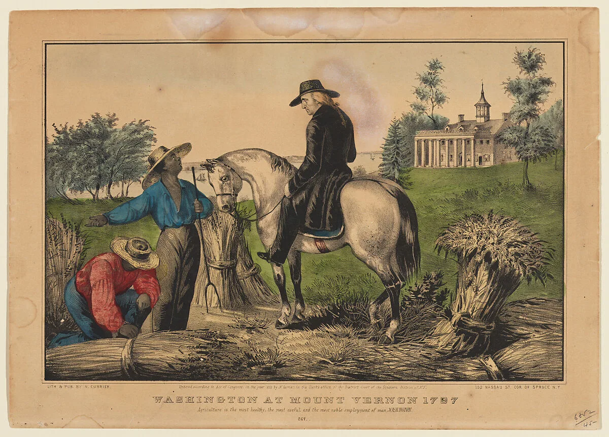 Washington at Mount Vernon 1797 — George Washington|Nathaniel Currier