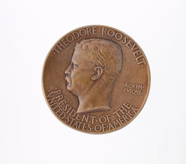 Theodore Roosevelt Special Inaugural Medal — Augustus Saint-Gaudens|Adolph Alexander Weinman