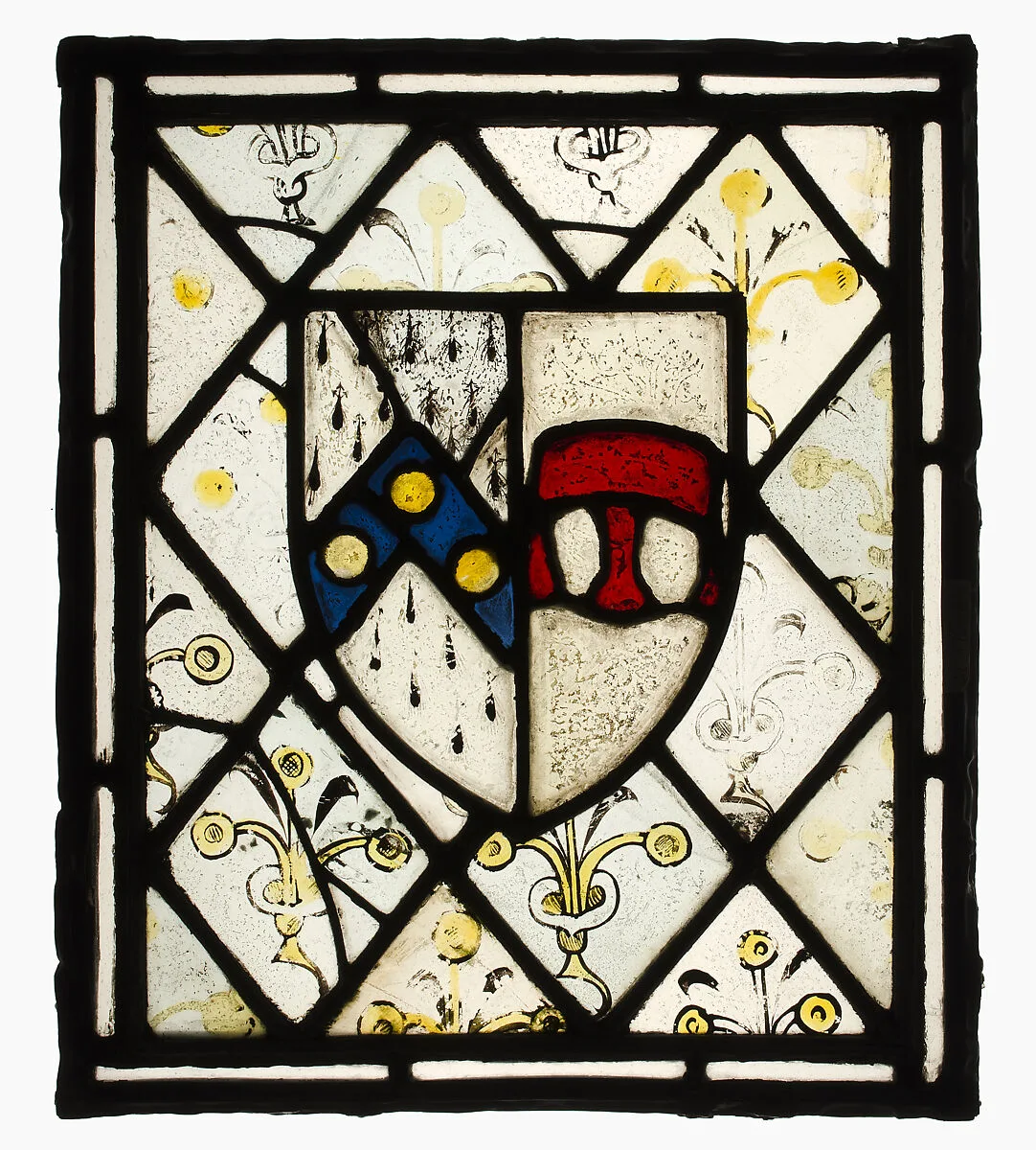 Panel with Heraldic Shield of Johnson — Unknown