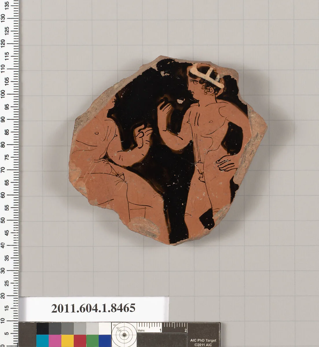 Terracotta fragment of a stemless kylix (drinking cup) — Unknown