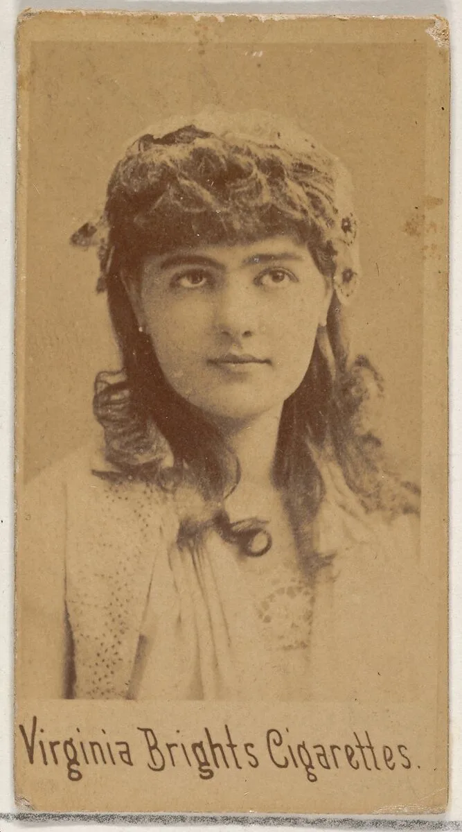 From the Actors and Actresses series (N45, Type 5) for Virginia Brights Cigarettes — Allen & Ginter
