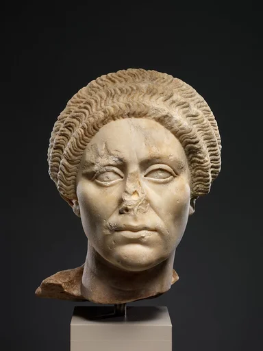 Marble head of a woman