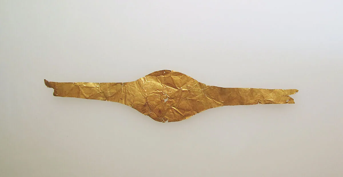Frontlet of gold leaf — Unknown