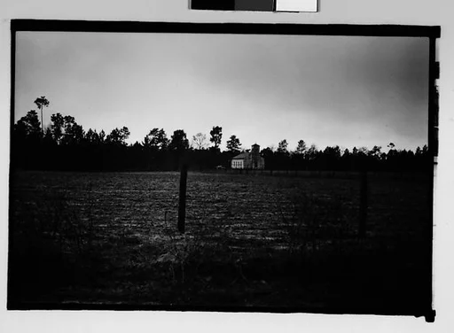 [Wooden Church in Distance, From Moving Car, Mobile Vicinity, Alabama]