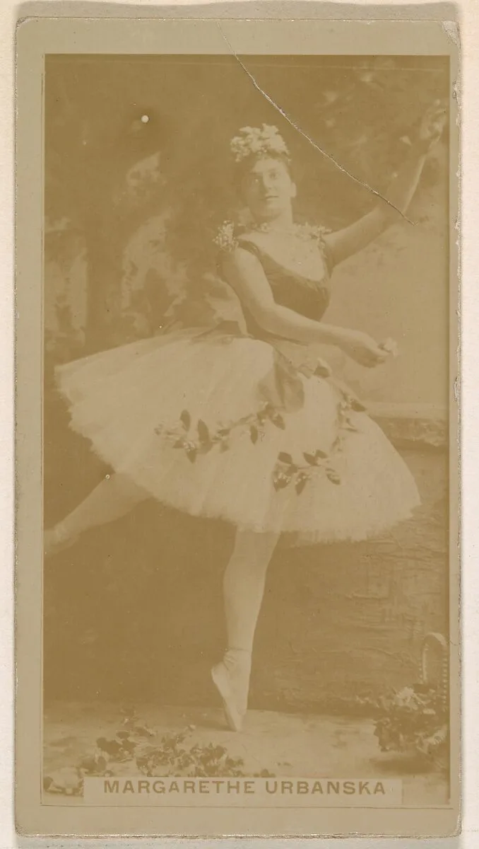 Margarethe Urbanska, from the Actresses series (N245) issued by Kinney Brothers to promote Sweet Caporal Cigarettes — Kinney Brothers Tobacco Company
