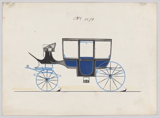 Design for Glass Panel Coach, no. 3179